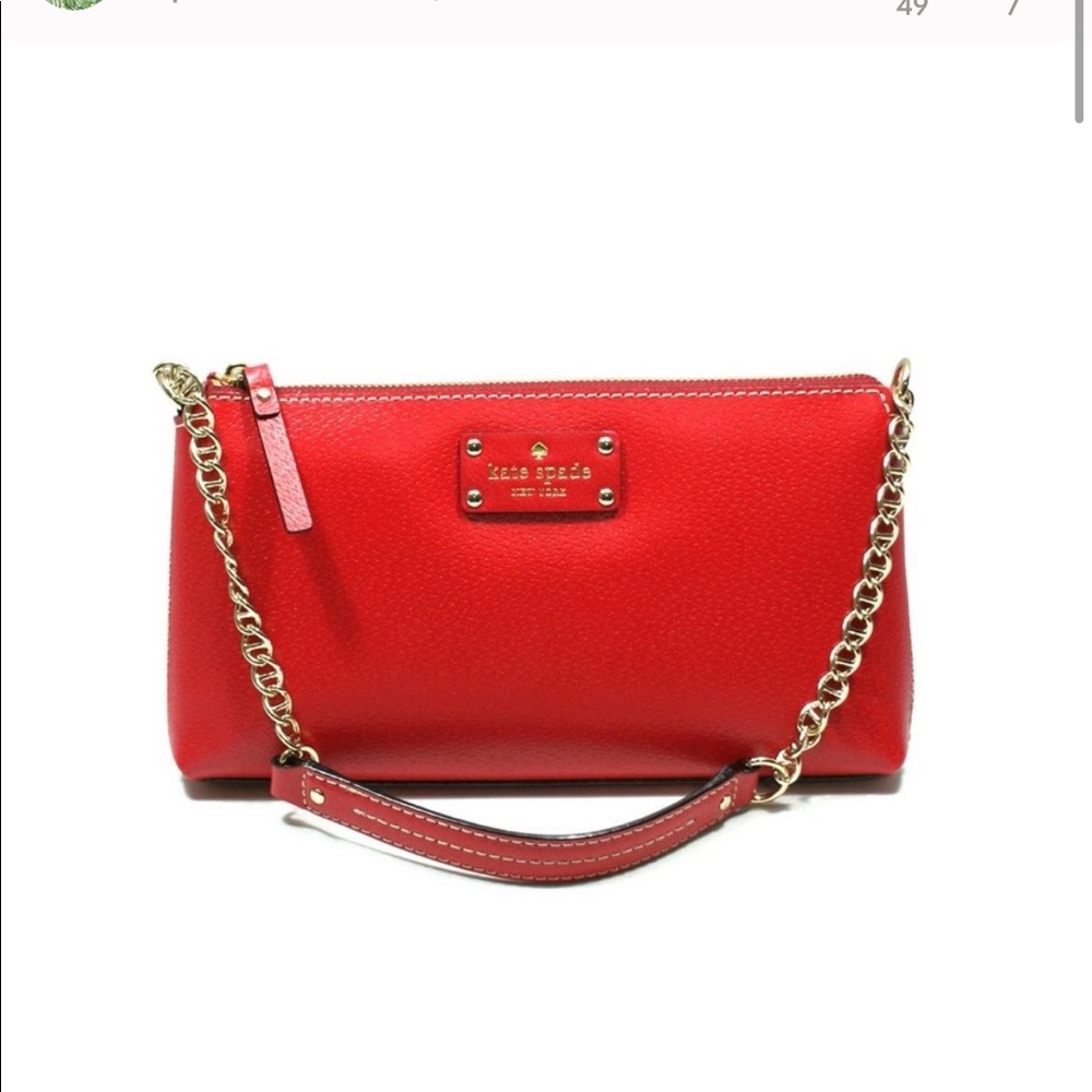 NWOT Kate Spade Wellesley Bird Purse Red Geranium